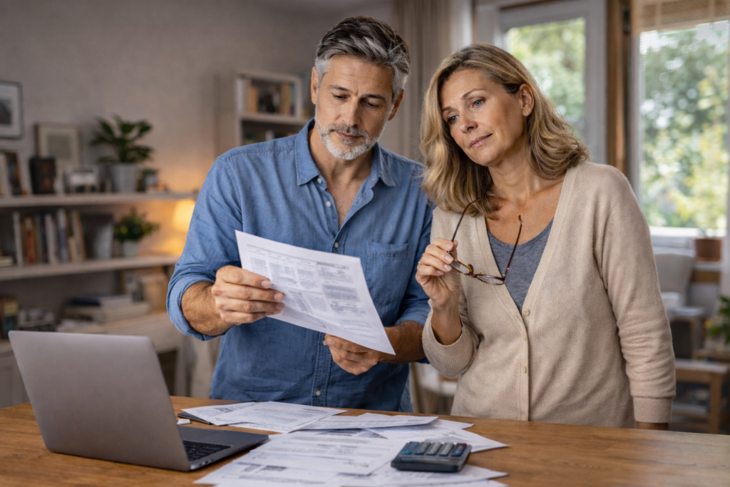 Reviewing the finances together